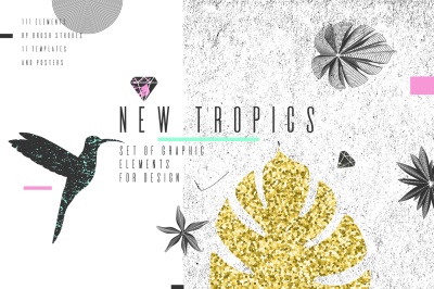 New Tropics. 111 graphic elements