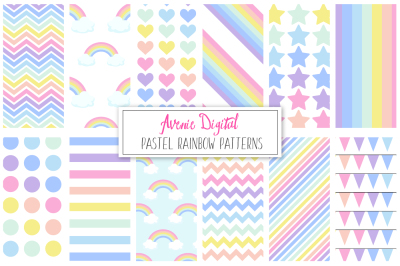 Pastel Rainbow Pattern + Paper
