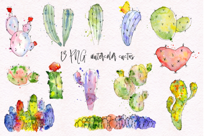 Watercolor abstract cactus clipart Floral clipart Abstract cacti clipart Cactus clipart&nbsp;&nbsp;clipart Succulent clipart Scrapbooking clipart Print