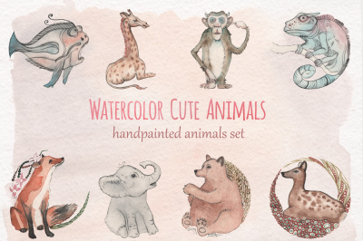Watercolor Cute Animals
