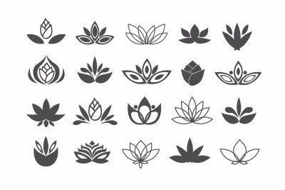 Vector flower icons
