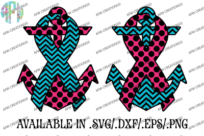 Pattern Awareness Anchors - SVG, DXF, EPS Cut Files
