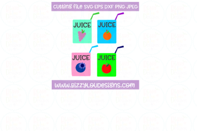 Juice Box SVG EPS DXF JPEG PNG - cutting file  - clip art