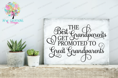Best Grandparents Get Promoted - SVG, DXF, EPS Cut Files