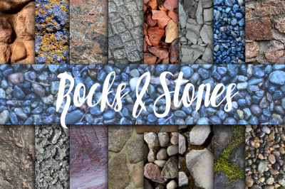 Rock and Stone Textures Digital Paper