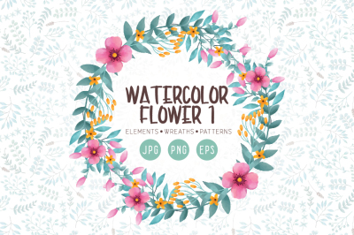 Watercolor Flower Vol.1