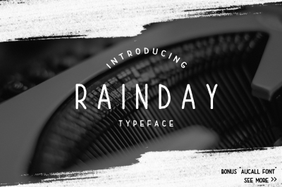 Rainday Typeface Font + Bonus