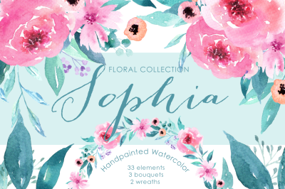 Sophia Floral Watercolor clipart