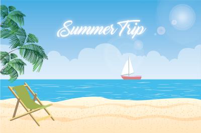 Summer Beach Poster