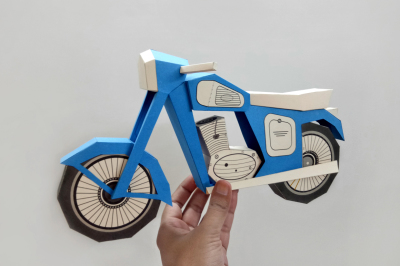 DIY Vintage bike - 3d papercraft