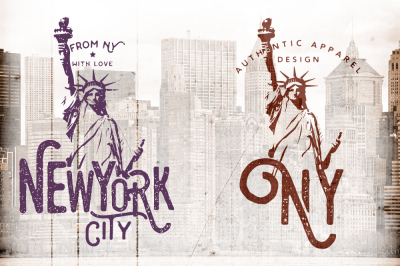 New York St. of Liberty Badges