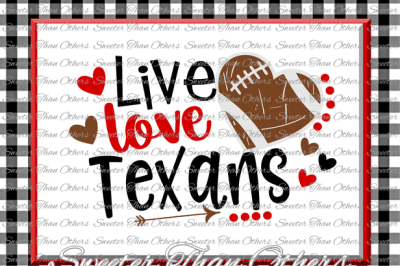 Football SVG Live Love Texans Football Svg Distressed Football pattern Vinyl Design SVG DXF Silhouette, Cameo, Cricut, Instant Download
