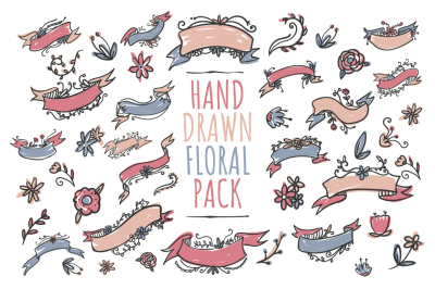 Handdrawn Floral Pack