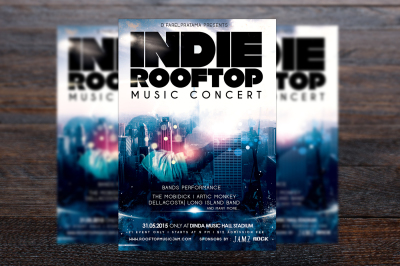 Rooftop Music Concert Flyer