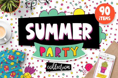 Summer Party - Clipart & Patterns