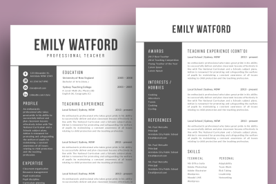 2 in 1 resume template pptx