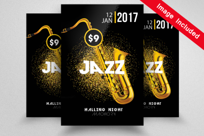 Jazz Music Flyer Template