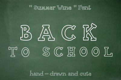 Summer Wine - hand drawn font