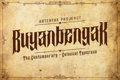 Buyanbengak Typeface