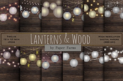 Lanterns and wood