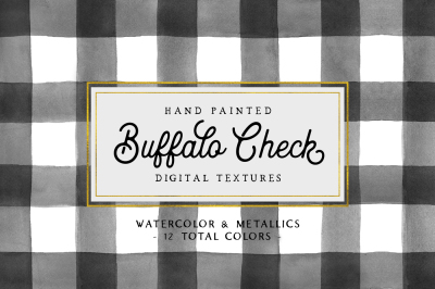Hand Painted Buffalo Check Patterns