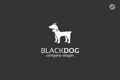Black Dog Logo Template