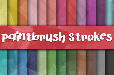 Paintbrush Strokes Digital Paper Textures