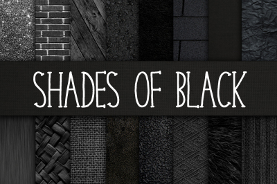 Shades of Black Digital Paper Textures