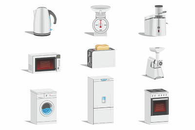 Home equipment icons