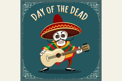 Day of the Dead Mexican Musician