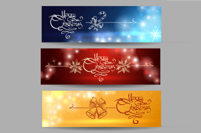 Festive Christmas Banner Set