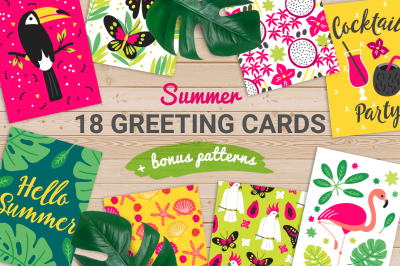 18 Summer Greeting Cards