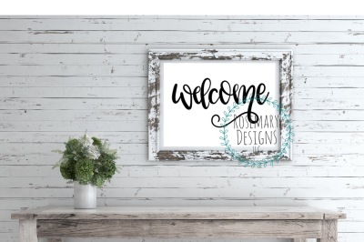 Welcome - Hand Lettered SVG file