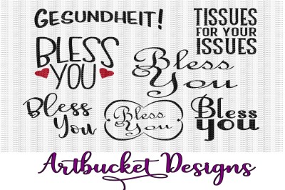 Bless You Design Pack- 7 Designs