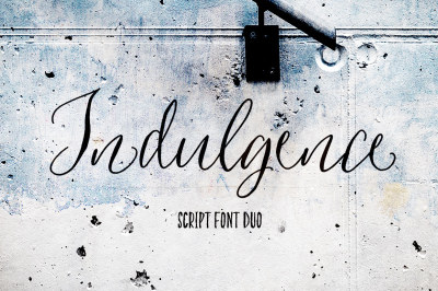 Indulgence Script Font Duo
