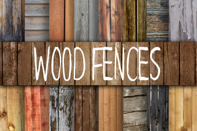 Wood Fence Textures Digital Paper