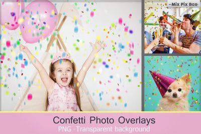Confetti overlays + PS brushes