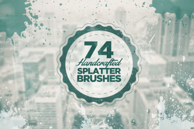 74 Handcrafted Splatter Brushes
