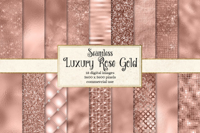 Luxury Rose Gold Digital Paper