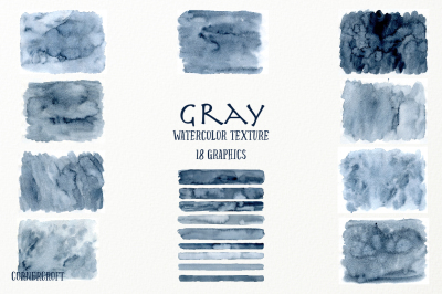 Watercolor Texture Gray