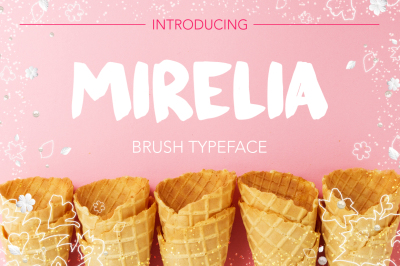 Mirelia font - brush typeface