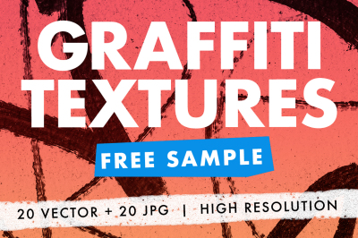 20 Graffiti Textures Vector & JPG