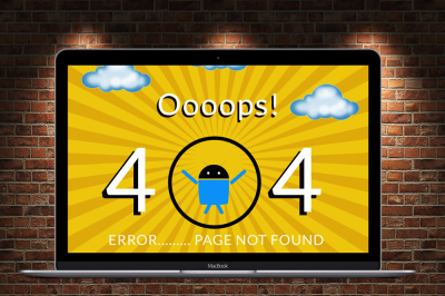 404 Error Page PSD FIle