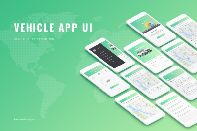 Vehicle App UI concept