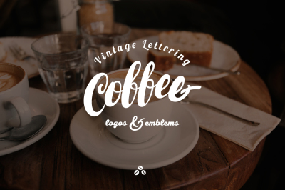 9 Letttering Vintage Coffee Logos