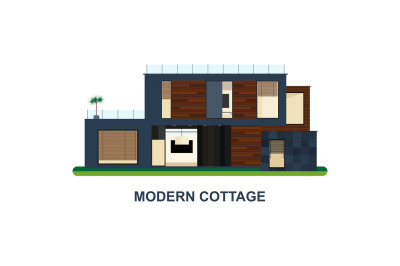 Modern cottage icon