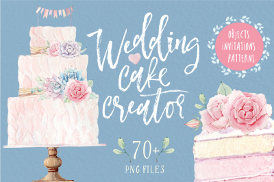 WEDDING CAKE CREATOR watercolor set