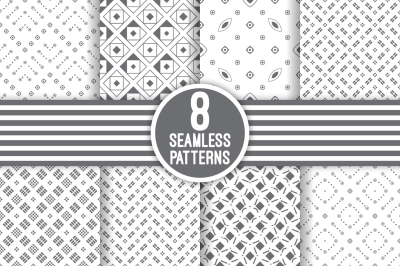 8 vector seamless patterns