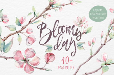 BLOOMY DAY Watercolor set