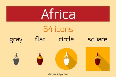 Africa flat set